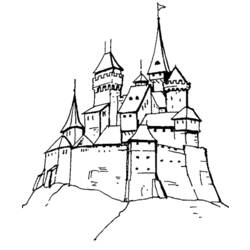 Раскраска: Замок (Здания и Архитектура) #62058 - Бесплатные раскраски для печати