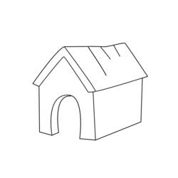 Раскраска: собачья конура (Здания и Архитектура) #62338 - Бесплатные раскраски для печати