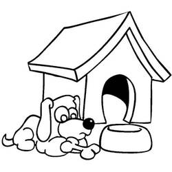 Раскраска: собачья конура (Здания и Архитектура) #62342 - Бесплатные раскраски для печати