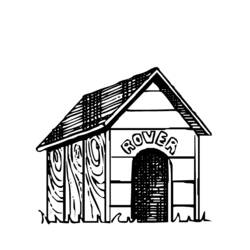 Раскраска: собачья конура (Здания и Архитектура) #62346 - Бесплатные раскраски для печати