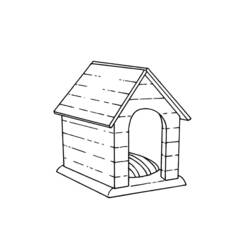 Раскраска: собачья конура (Здания и Архитектура) #62396 - Бесплатные раскраски для печати