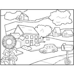 Раскраска: дом (Здания и Архитектура) #64752 - Бесплатные раскраски для печати