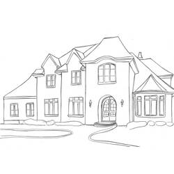 Раскраска: дом (Здания и Архитектура) #66443 - Бесплатные раскраски для печати