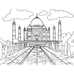 Раскраска: мечеть (Здания и Архитектура) #64530 - Бесплатные раскраски для печати
