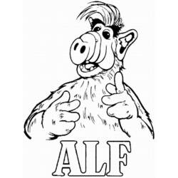 Раскраски: Alf - Бесплатные раскраски для печати