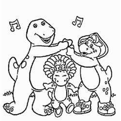 Раскраска: Барни и его друзья (мультфильмы) #40936 - Бесплатные раскраски для печати