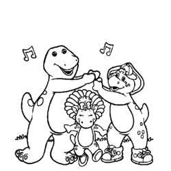 Раскраска: Барни и его друзья (мультфильмы) #41054 - Бесплатные раскраски для печати