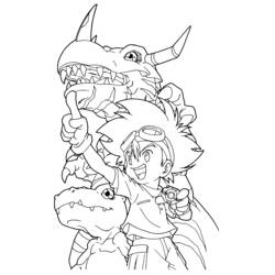 Раскраска: Digimon (мультфильмы) #51425 - Бесплатные раскраски для печати