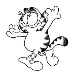 Раскраска: Garfield (мультфильмы) #26171 - Бесплатные раскраски для печати