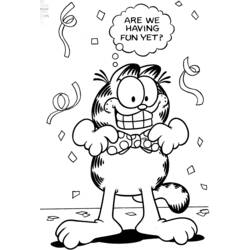 Раскраска: Garfield (мультфильмы) #26254 - Бесплатные раскраски для печати
