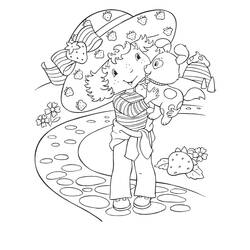 Раскраска: Клубника Шарлотта / Фризинет (мультфильмы) #35638 - Бесплатные раскраски для печати
