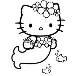 Раскраска: Привет котенок (мультфильмы) #36734 - Бесплатные раскраски для печати