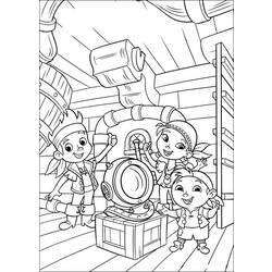 Раскраска: Джейк и Пираты Воображаемой Страны (мультфильмы) #42394 - Бесплатные раскраски для печати