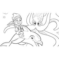 Раскраска: Джейк и Пираты Воображаемой Страны (мультфильмы) #42488 - Бесплатные раскраски для печати