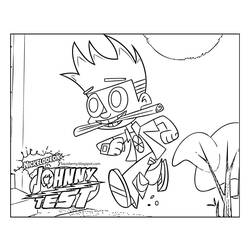 Раскраска: Джонни Тест (мультфильмы) #34991 - Бесплатные раскраски для печати