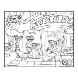 Раскраска: Джонни Тест (мультфильмы) #35002 - Бесплатные раскраски для печати