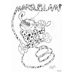 Раскраска: Marsupilami (мультфильмы) #50207 - Бесплатные раскраски для печати