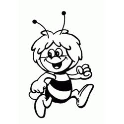 Раскраска: Майя пчела (мультфильмы) #28215 - Бесплатные раскраски для печати