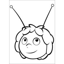 Раскраска: Майя пчела (мультфильмы) #28287 - Бесплатные раскраски для печати