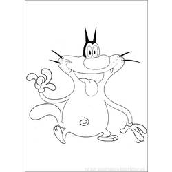 Раскраска: Огги и Каффардс (мультфильмы) #37960 - Бесплатные раскраски для печати