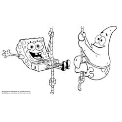 Раскраска: SpongeBob (мультфильмы) #33453 - Бесплатные раскраски для печати