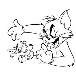 Раскраска: Том и Джерри (мультфильмы) #24369 - Бесплатные раскраски для печати