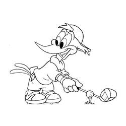 Раскраска: Вуди Дятел (мультфильмы) #28530 - Бесплатные раскраски для печати