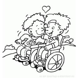 Раскраска: инвалид (Персонажи) #98412 - Бесплатные раскраски для печати