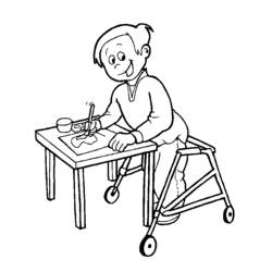 Раскраска: инвалид (Персонажи) #98414 - Бесплатные раскраски для печати