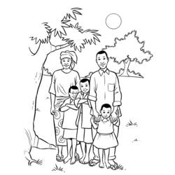 Раскраска: семья (Персонажи) #95121 - Бесплатные раскраски для печати
