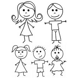 Раскраска: семья (Персонажи) #95215 - Бесплатные раскраски для печати