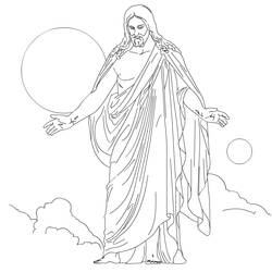 Раскраска: Иисус (Персонажи) #98871 - Бесплатные раскраски для печати