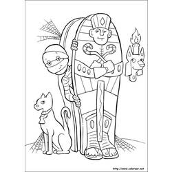 Раскраска: мумия (Персонажи) #147665 - Бесплатные раскраски для печати