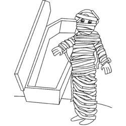 Раскраска: мумия (Персонажи) #147716 - Бесплатные раскраски для печати