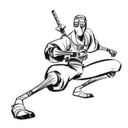 Раскраска: ниндзя (Персонажи) #148277 - Бесплатные раскраски для печати