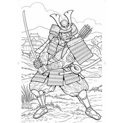 Раскраска: самурай (Персонажи) #107263 - Бесплатные раскраски для печати