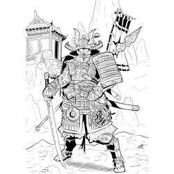 Раскраска: самурай (Персонажи) #107315 - Бесплатные раскраски для печати