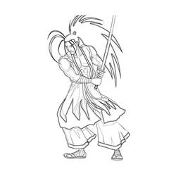 Раскраска: самурай (Персонажи) #107335 - Бесплатные раскраски для печати