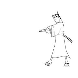 Раскраска: самурай (Персонажи) #107350 - Бесплатные раскраски для печати