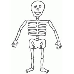 Раскраска: скелет (Персонажи) #147411 - Бесплатные раскраски для печати