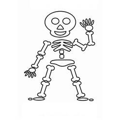 Раскраска: скелет (Персонажи) #147532 - Бесплатные раскраски для печати