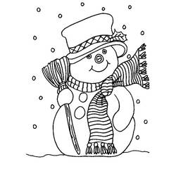 Раскраска: снеговик (Персонажи) #89162 - Бесплатные раскраски для печати