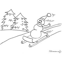 Раскраска: снеговик (Персонажи) #89189 - Бесплатные раскраски для печати