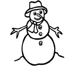 Раскраска: снеговик (Персонажи) #89202 - Бесплатные раскраски для печати