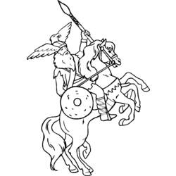 Раскраска: викинг (Персонажи) #149377 - Бесплатные раскраски для печати