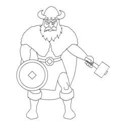 Раскраска: викинг (Персонажи) #149384 - Бесплатные раскраски для печати