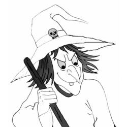 Раскраска: ведьма (Персонажи) #108192 - Бесплатные раскраски для печати