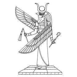 Раскраска: Египетская мифология (Боги и богини) #111304 - Бесплатные раскраски для печати