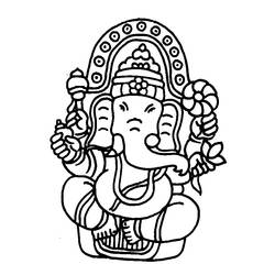 Раскраска: Индуистская мифология (Боги и богини) #109316 - Бесплатные раскраски для печати