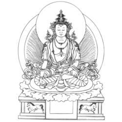Раскраска: Мифология индуизма: Будда (Боги и богини) #89541 - Бесплатные раскраски для печати